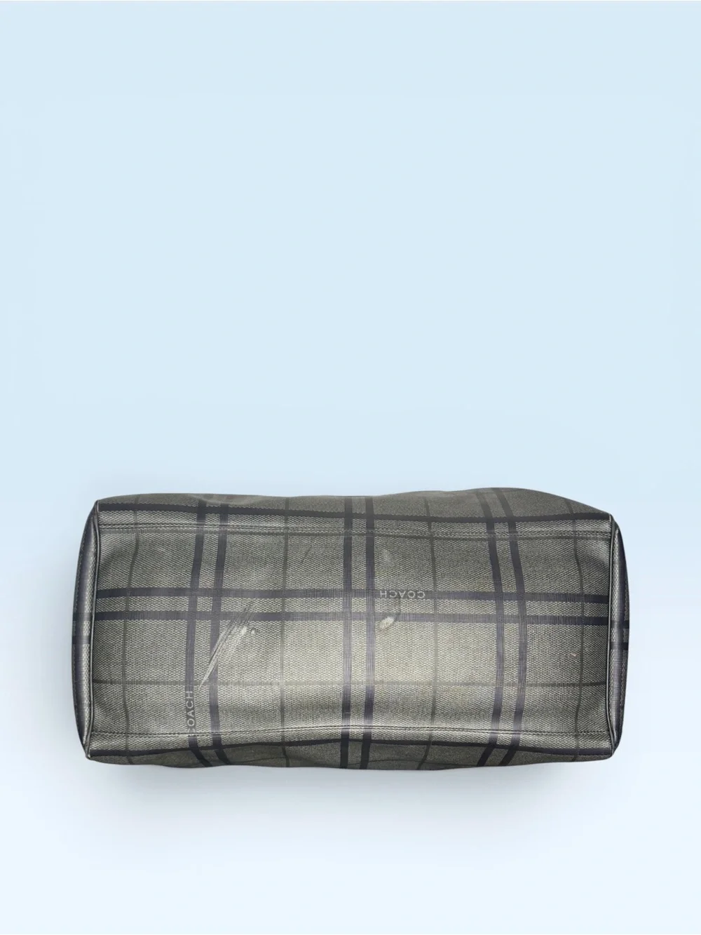 Coach Duffle Black Gray Weekender - Picture 8 of 13